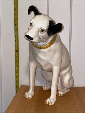 Vintage RCA Dog Statue , “ His Master’s Voice “ , Large Approximately 12” Tall